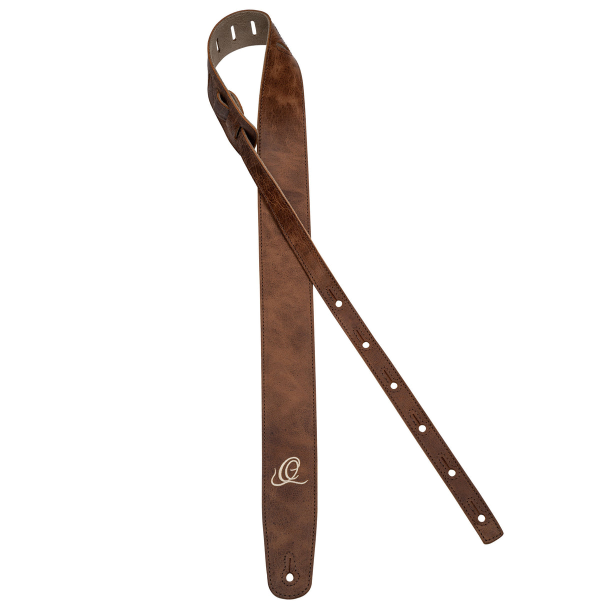 ORTEGA Suede-Leather Guitar-Strap - Cognac