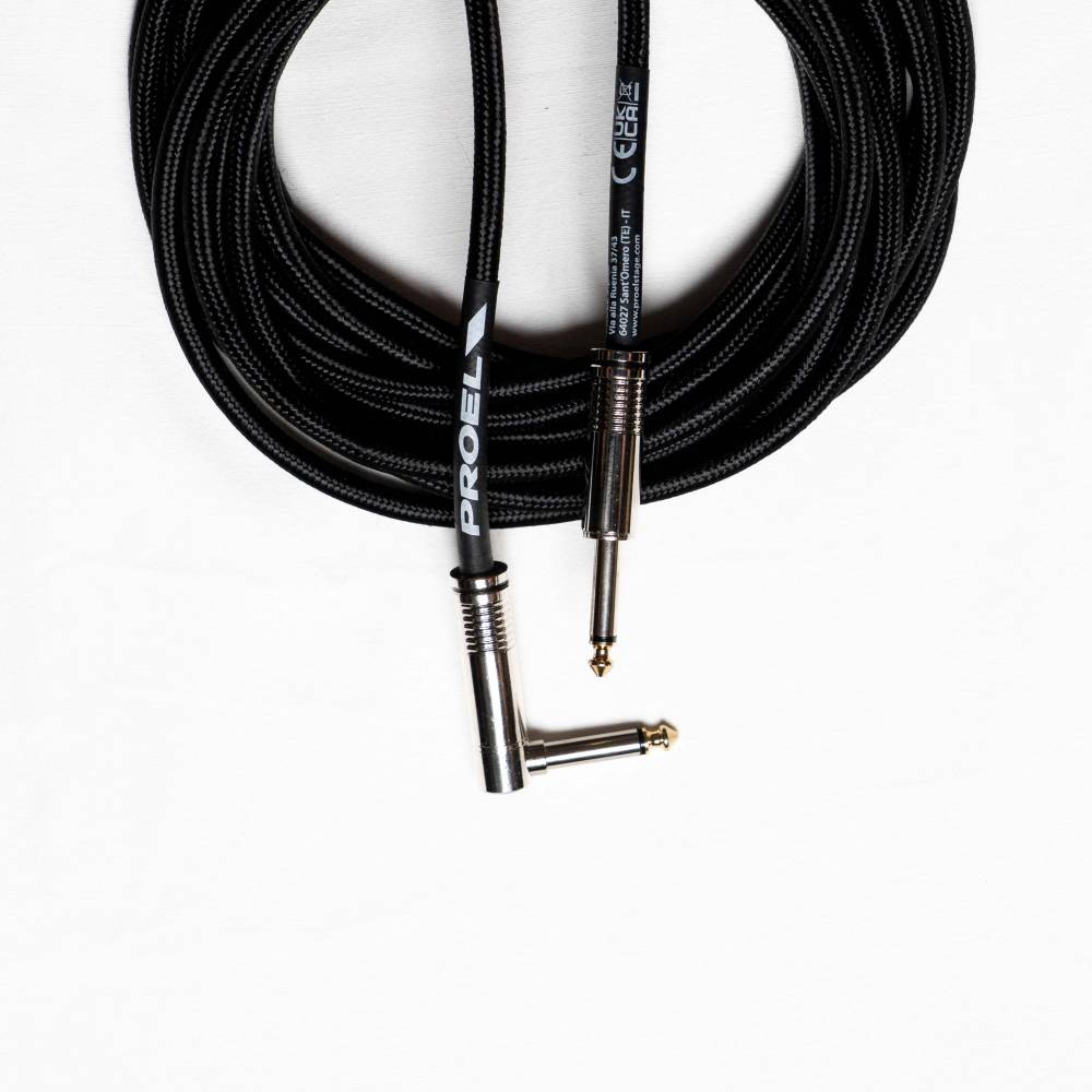 Proel BulkC Cotton Series Instrument Cable - Black 6m