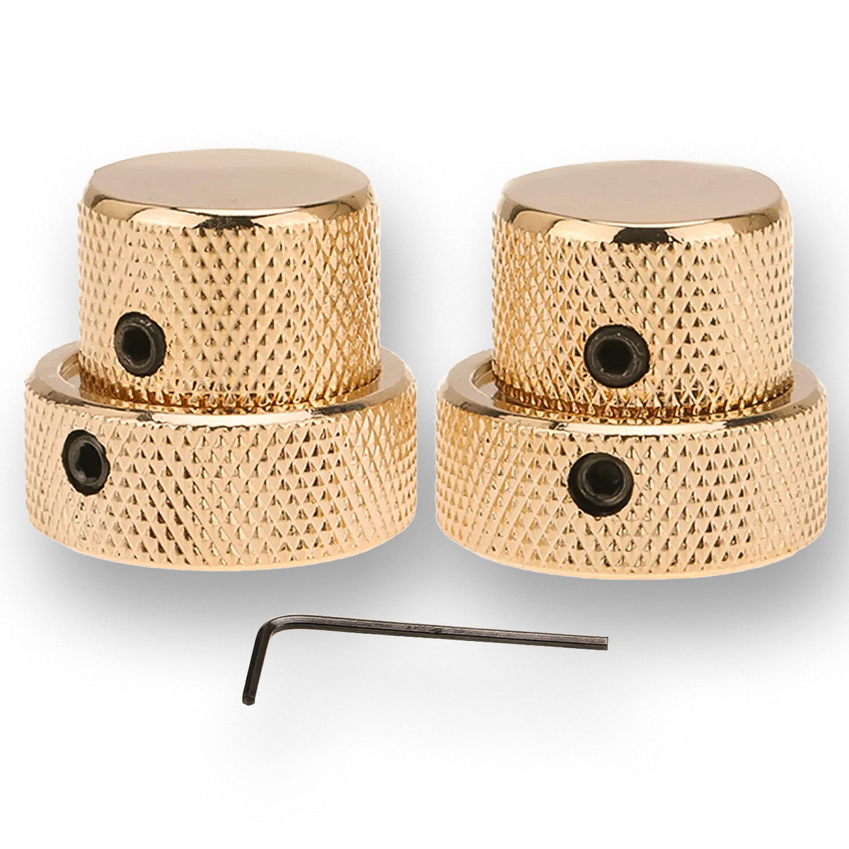 Dual Concentric Stacked Control Knobs x2 (Various Colours)