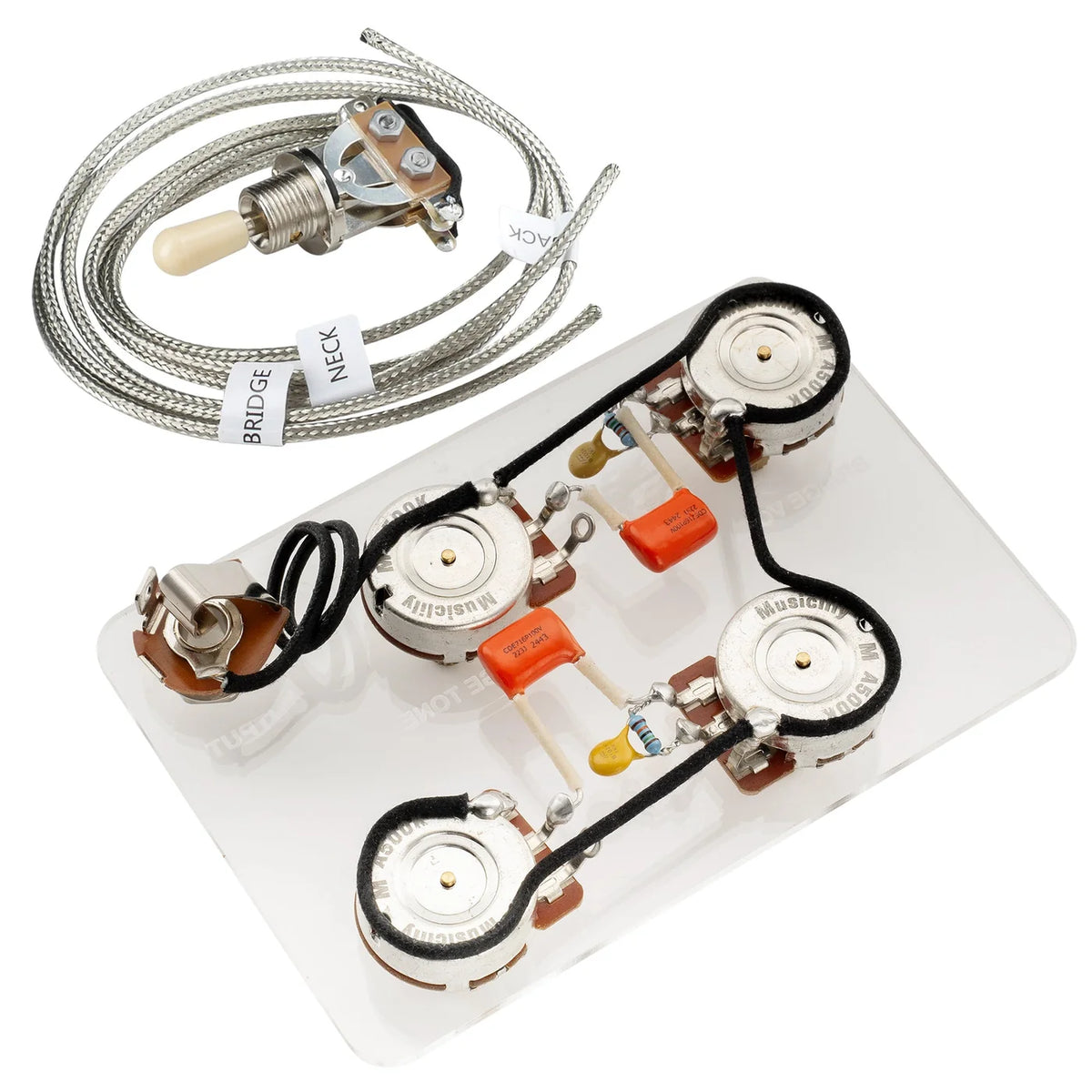 Musiclily Pro LP STD Modern 60s Pre-wired Wring Harness Kit Upgrade LP Style Electric Guitar