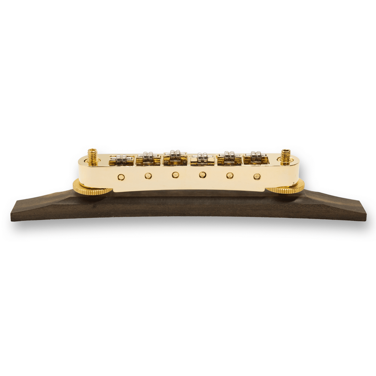Archtop Roller Tune - O - Matic Ebony Base Stainless Steel Bridge (Various Finishes) - Parts - WM Guitars