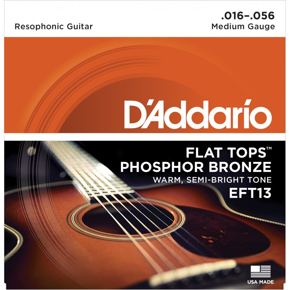 D'Addario Flat Tops Phosphor Bronze Acoustic Strings