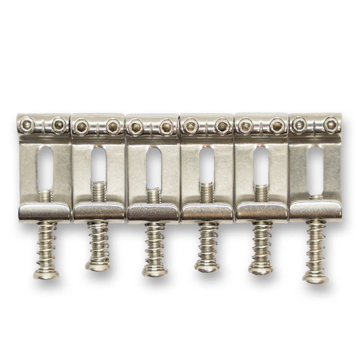 Folded Stainless Steel Saddles (Various Finishes & String Spacings) - Parts - WM Guitars