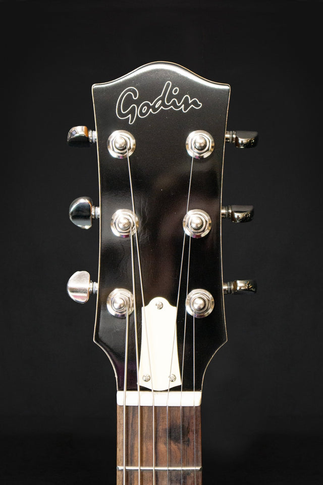 Godin 5th Ave TL Kingpin P90 Trans Cream Hollow Body Electric Guitar - Electric Guitars - Godin