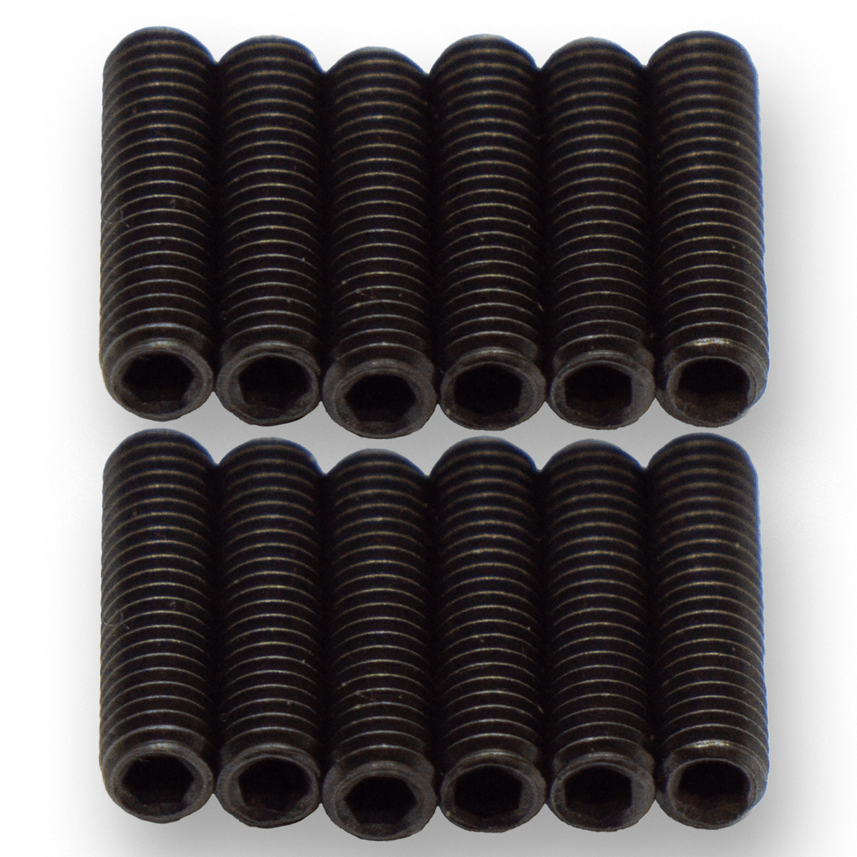 Grub Screws (Black) x 12 - Parts - WM Guitars