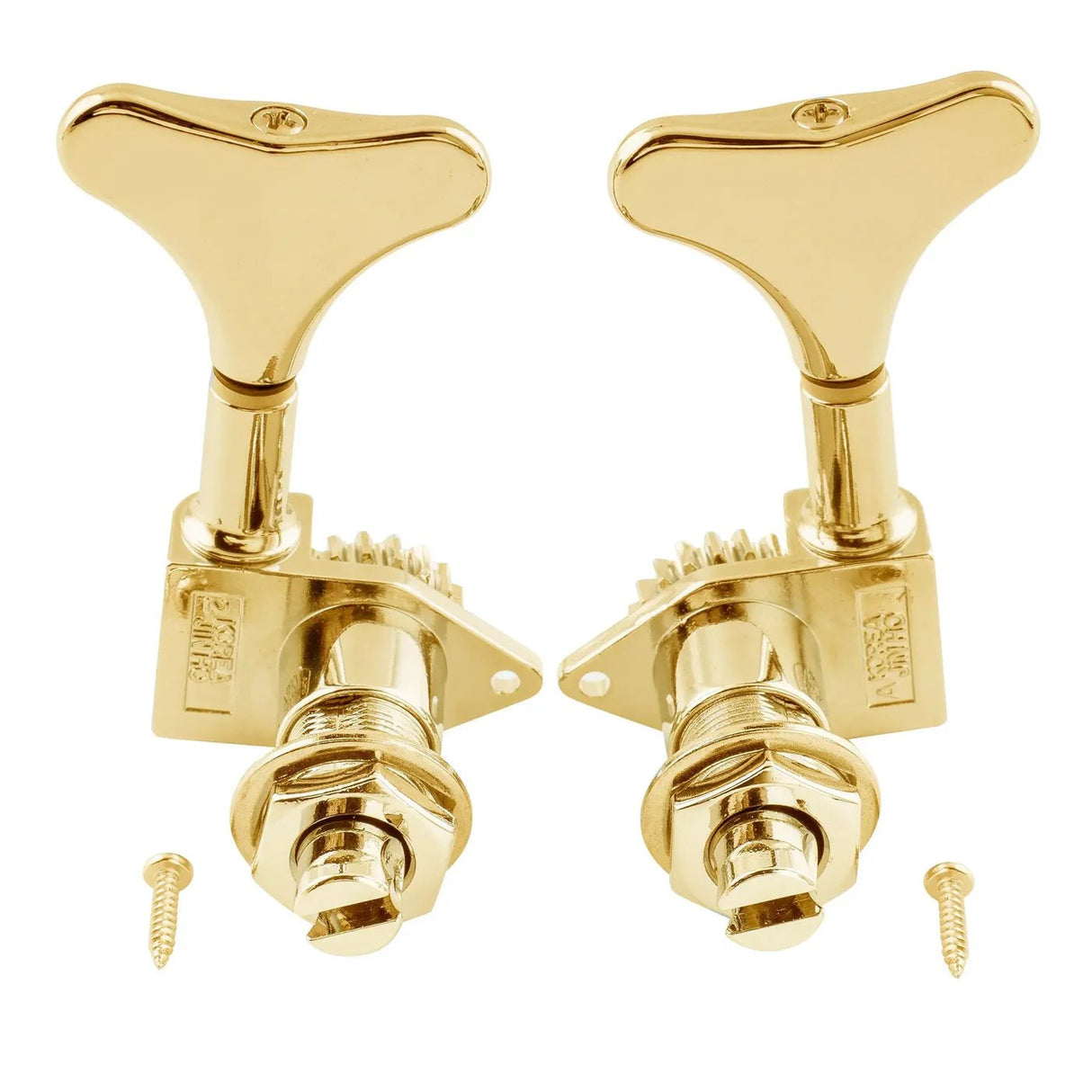 Wilkinson 2R2L 20:1 Ratio Open Gear Bass Machine Heads - Parts - Wilkinson