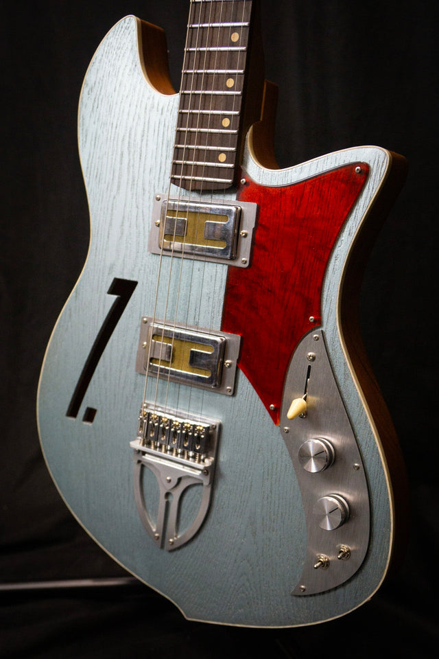 Zona Isca Custom Ice Blue Handmade Electric Guitar - Electric Guitars - Zona