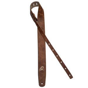 ORTEGA Suede-Leather Guitar-Strap - Cognac