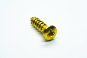 3 Hole Jack Plate & Screws Set (Gold) - Parts - WM Guitars