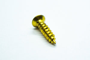 3 Hole Jack Plate & Screws Set (Gold) - Parts - WM Guitars