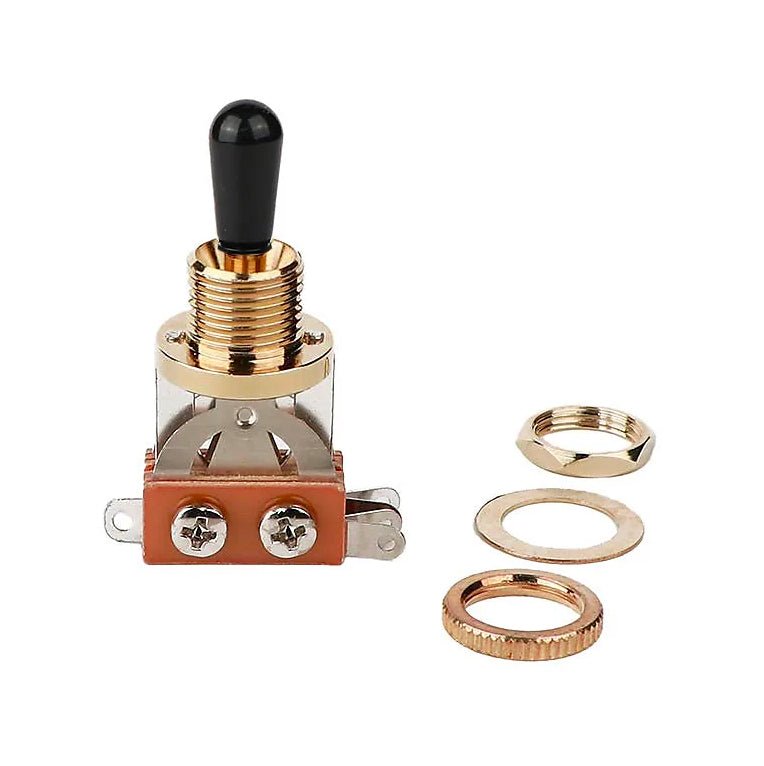 3-Way Toggle Switch Pickup Selector (Gold) - Parts - WM Guitars