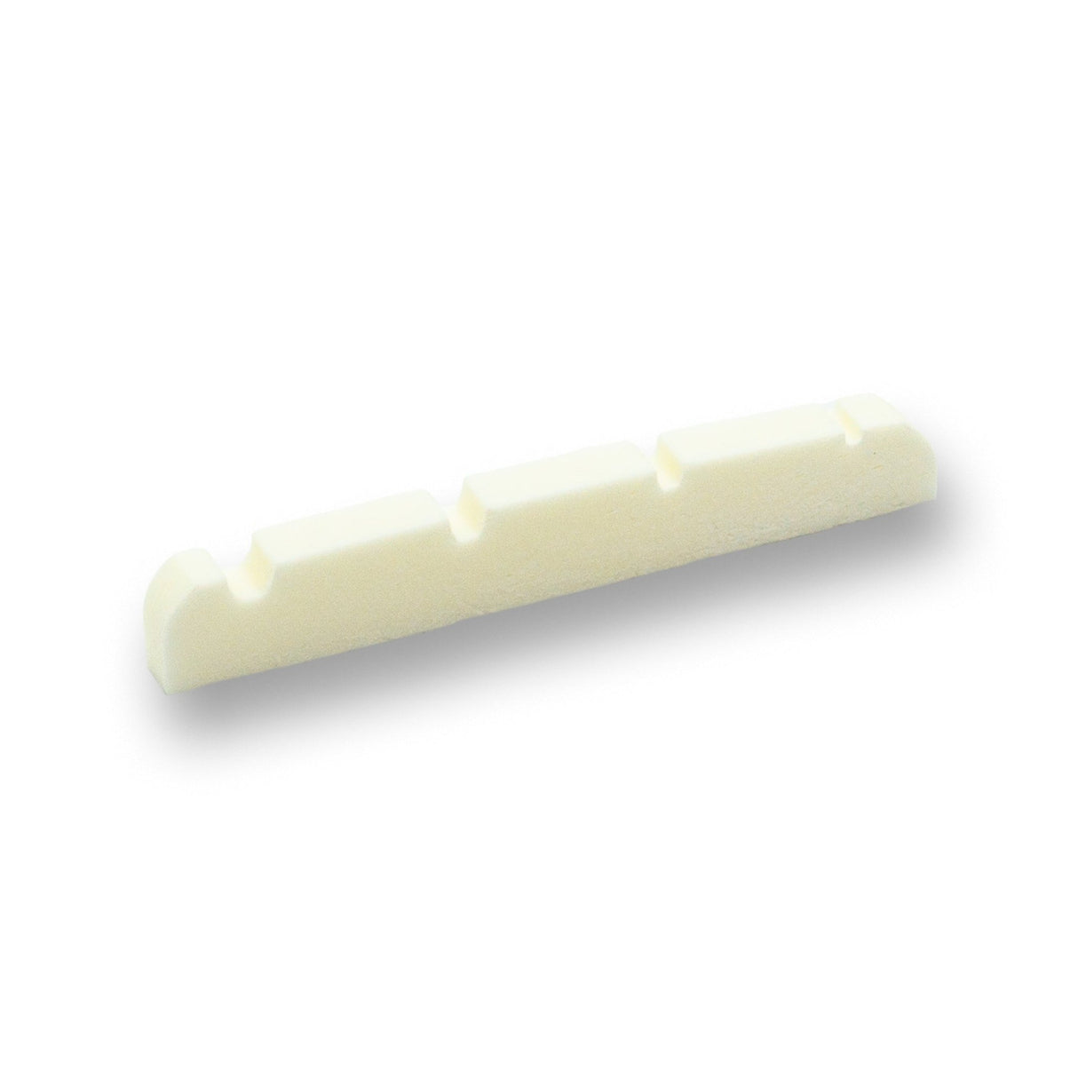 43mm Bone Bass Guitar Nut (Bleached, Slotted) - parts - WM Guitars