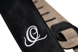 ORTEGA Suede-Leather Guitar-Strap - Ash
