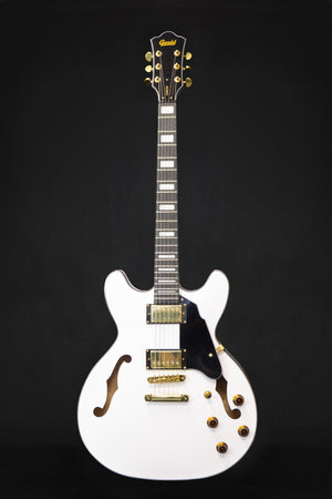 Gould Union White GE50WHT Semi-Hollow Guitar
