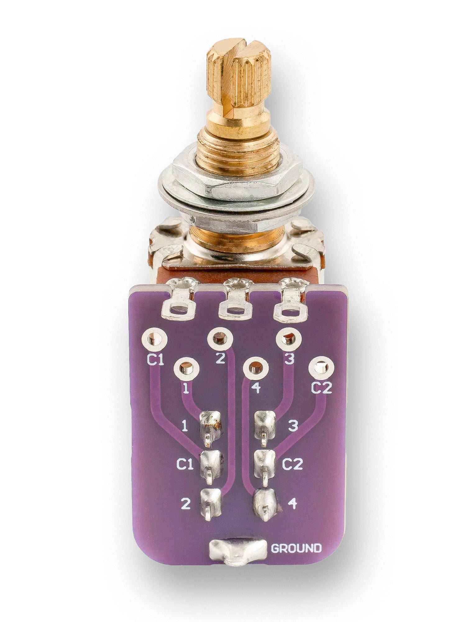Musiclily Pro Push Pull Audio (Log) Medium Split Shaft 250K Pot