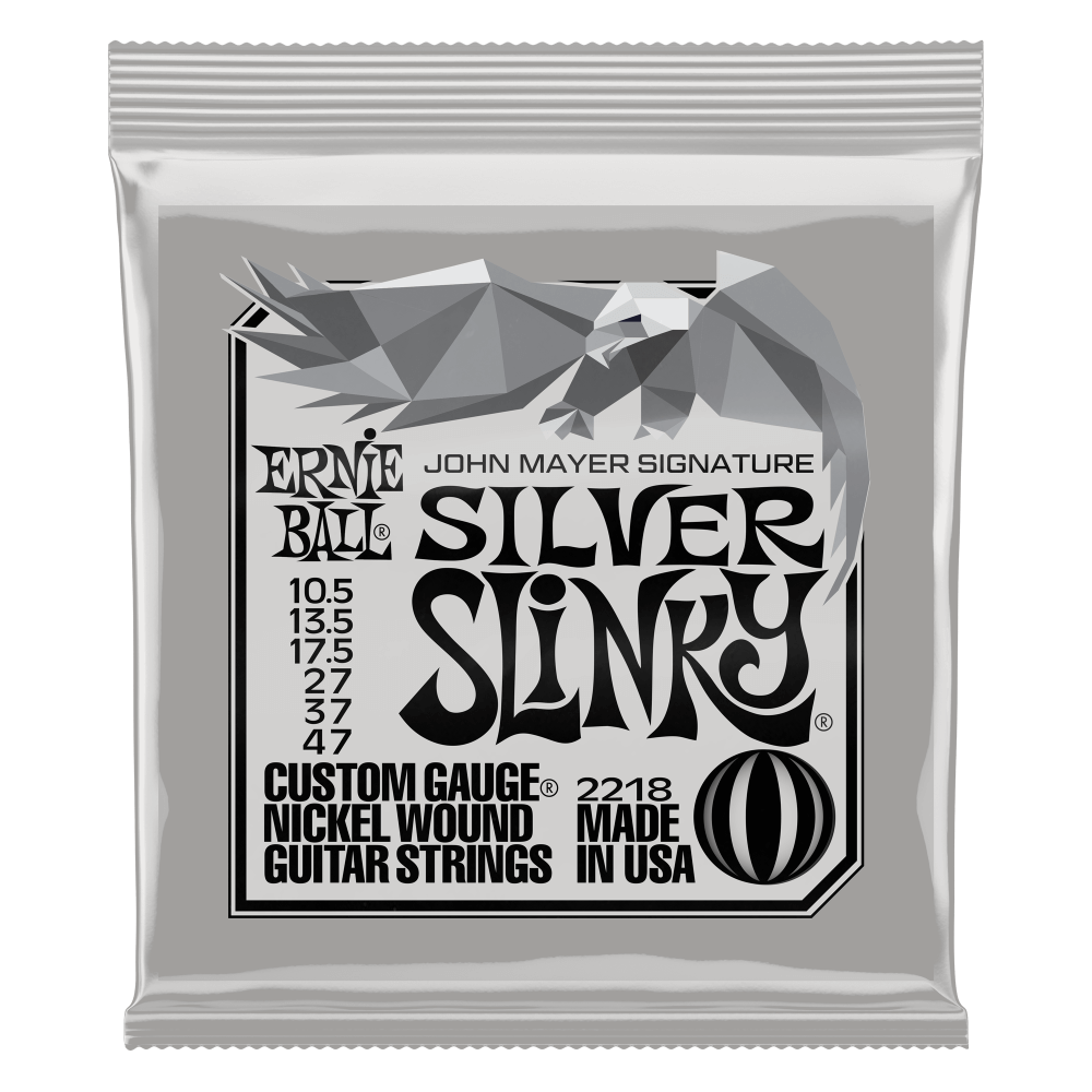 Ernie Ball John Mayer Silver Slinky Signature Electric Guitar Strings