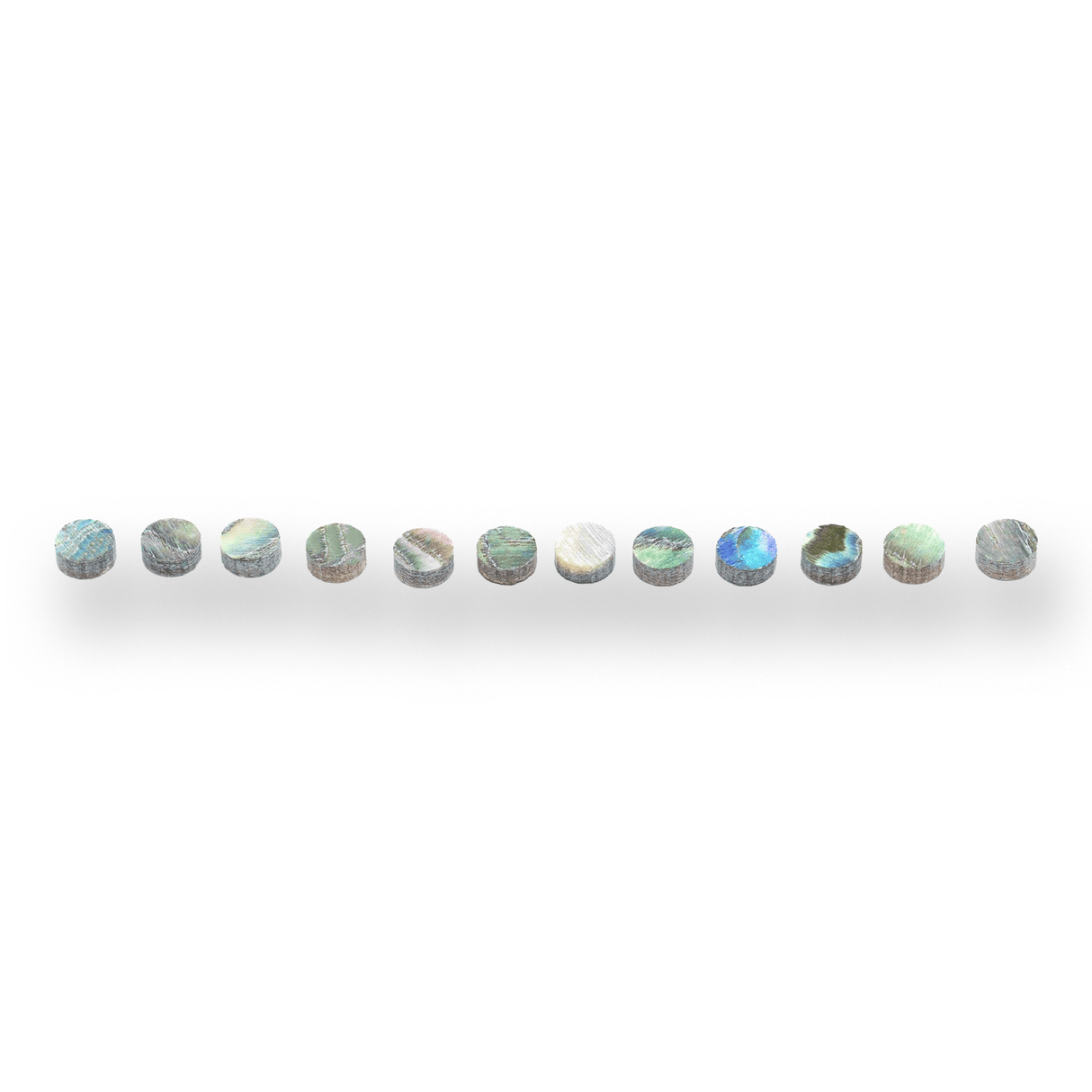 Abalone Dot Fretboard Inlays x12 (Various Sizes) - Parts - WM Guitars