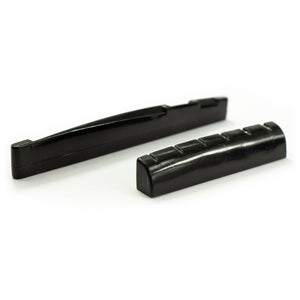 Acoustic Guitar Nut & Saddle (Black) - Parts - WM Guitars