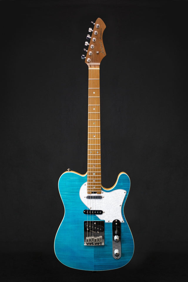 Aria Pro II 615 MK2 Nashville Electric Guitar Turquoise Blue - Electric Guitars - Aria