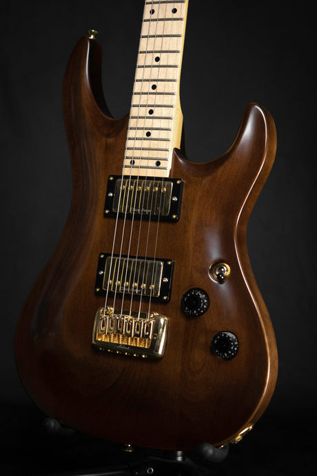 Aria Pro II MAC-I/M Walnut Electric Guitar - Electric Guitars - Aria