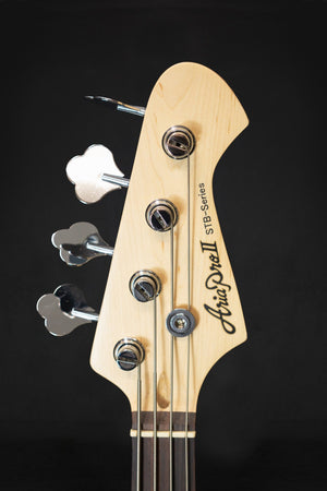 Aria Pro II STB PB Black Precision Bass - Bass Guitars - Aria