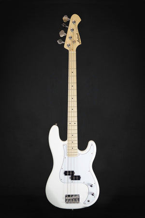 Aria STB PB/M Bass Guitar (White) - Bass Guitars - Aria