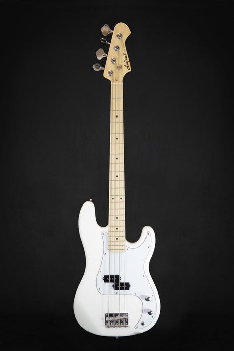 Aria STB PB/M Bass Guitar (White) - Bass Guitars - Aria