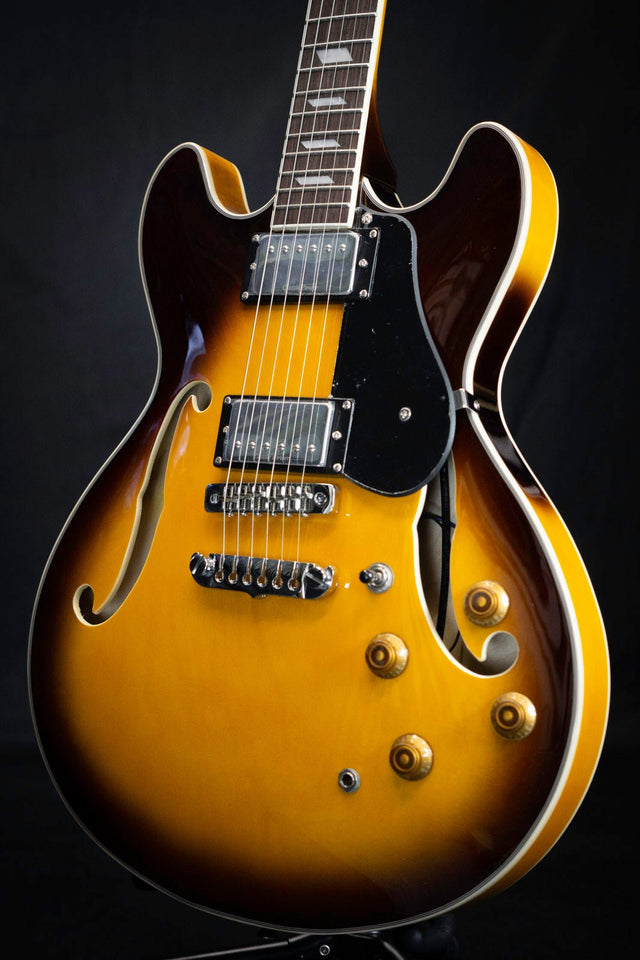 Aria TA-Classic Semi Hollow Archtop Guitar - Semi-Hollow - Aria