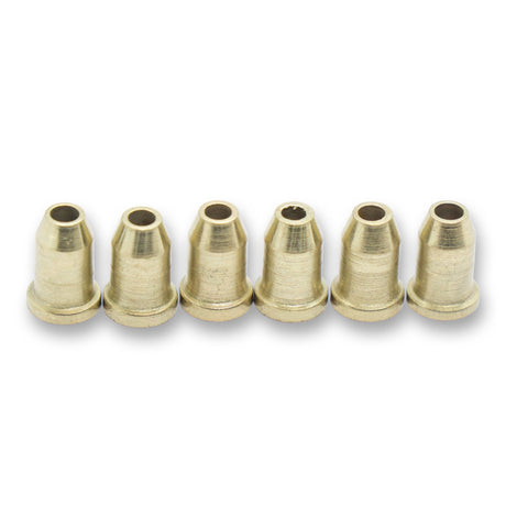 Conical String Through Ferrules x6 (Various Finishes) - Parts - WM Guitars