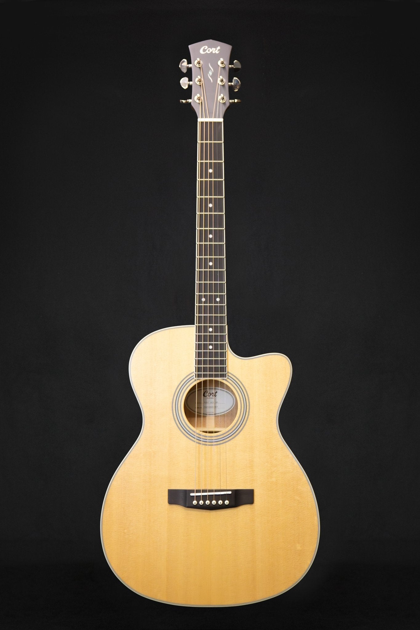 Cort Pure OCSF NS All Solid Electro Acoustic Guitar - Acoustic Guitars - Cort