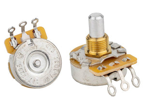 CTS Audio (Log) Pot Short Solid Shaft Vintage Dimple 250k - Slides - CTS