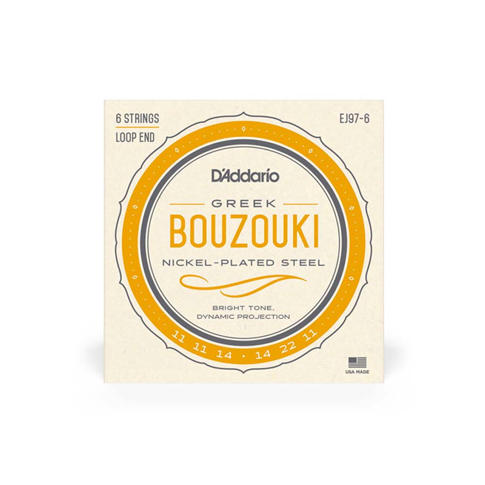 D'Addario Nickel-Plated Steel Greek Bouzouki Strings - Strings - D'Addario