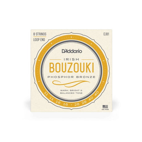 D'addario Phosphor Bronze 8 String Irish Bouzouki 11-40 - Strings - D'Addario