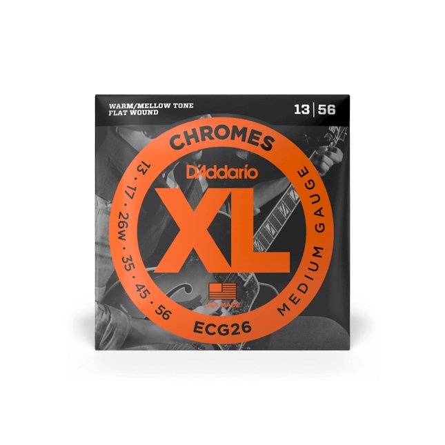 D'Addario XL Chromes Flat Wound Electric Guitar Strings - Strings - D'Addario