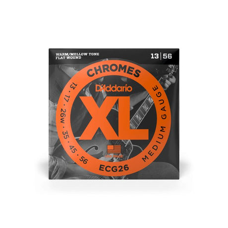 D'Addario XL Chromes Flat Wound Electric Guitar Strings - Strings - D'Addario