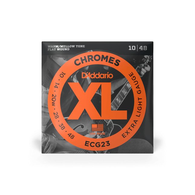 D'Addario XL Chromes Flat Wound Electric Guitar Strings - Strings - D'Addario