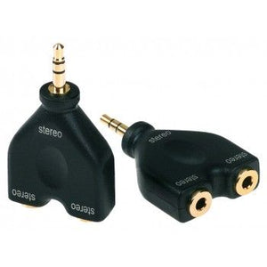 Die Hard Adaptor (Male 3.5mm Jack - 2x Female 3.5mm Jack Splitter) - Adapter - Proel