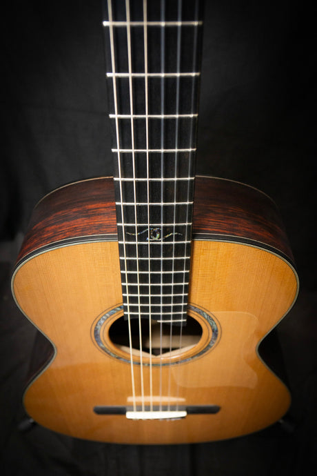 Dowina Cocobolo OM - H Master Series Hybrid Guitar (Cedar & Cocobolo) - Acoustic Guitars - Dowina