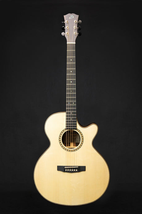 Dowina Danubius GAC Dolomite Spruce Antique Series Acoustic Guitar - Acoustic Guitars - Dowina