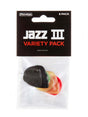 Dunlop Jazz III Picks Variety Pack (6 Pack) - Picks - Dunlop