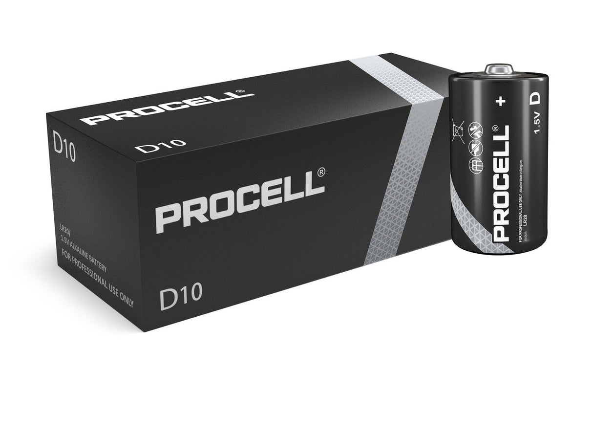 Duracell Procell Industrial DLR20 Batteries 10 pack - Batteries - Duracell