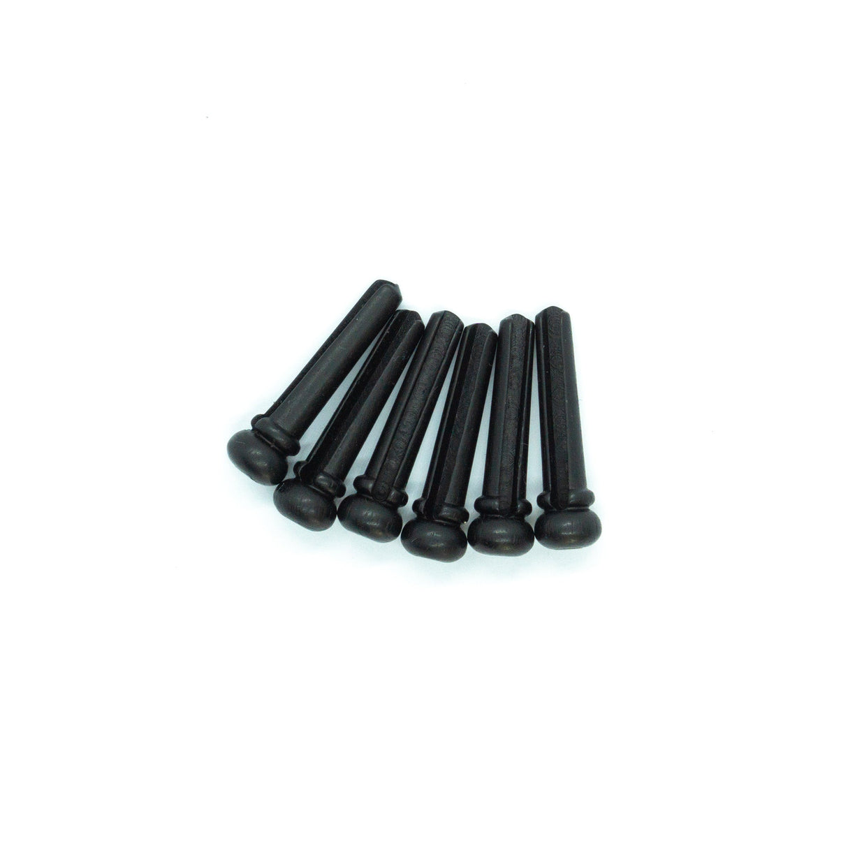 Ebony Bridge Pins x6 (Abalone or MOP Dot) - Parts - WM Guitars