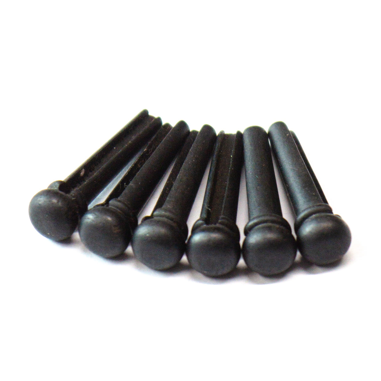 Ebony Bridge Pins x6 - Parts - WM Guitars