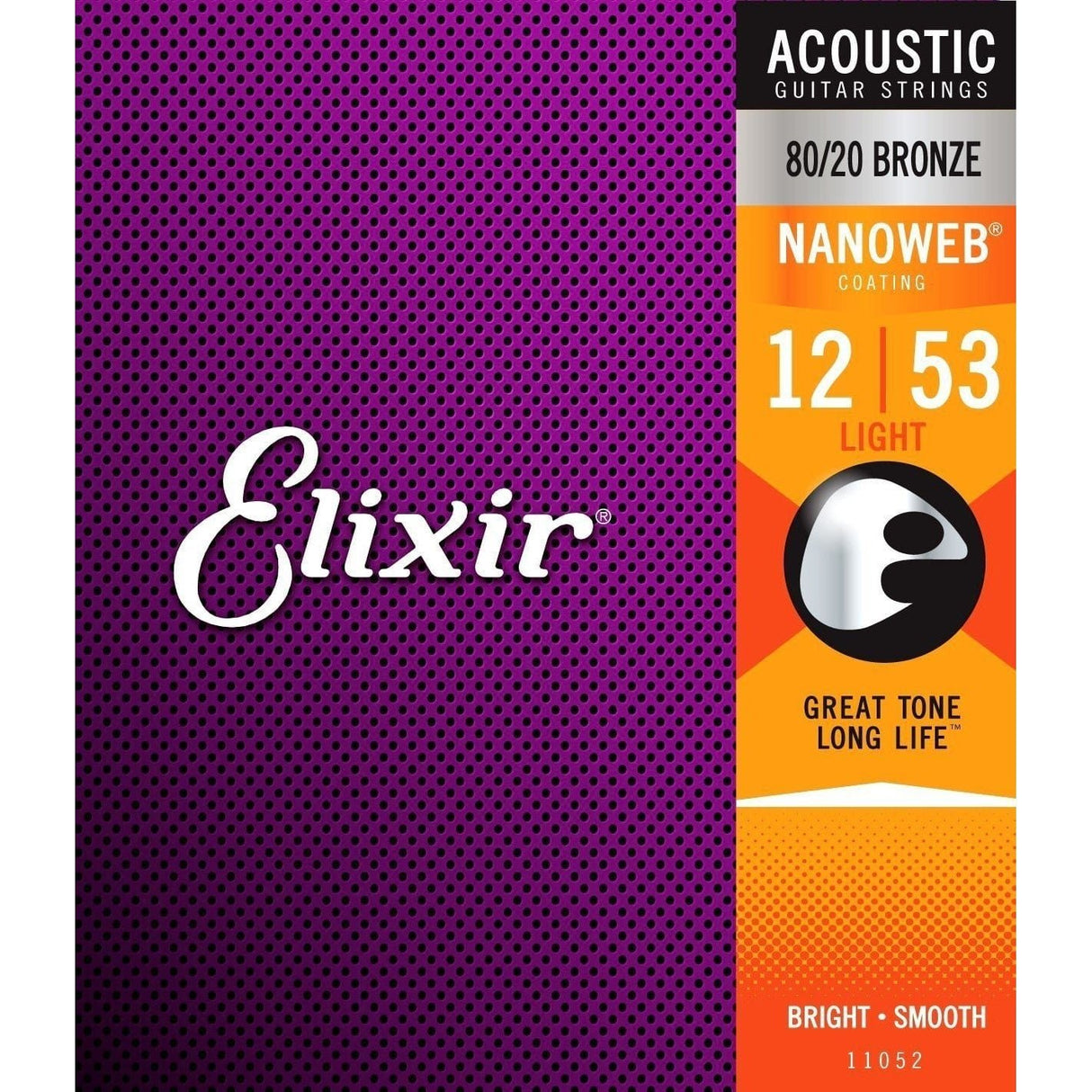 Elixir 80/20 Bronze Acoustic Strings - Nanoweb - Strings - Elixir