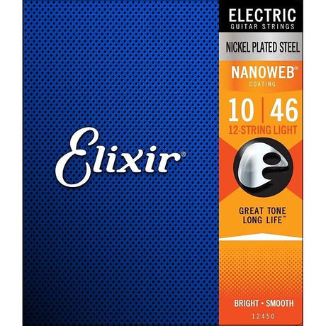 Elixir Nickel Plated Steel Electric Strings - Nanoweb - Strings - Elixir