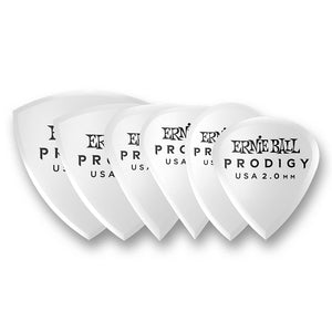 Ernie Ball Prodigy Guitar Picks Multipack 2.0mm White (6 Pack) - Picks - Ernie Ball