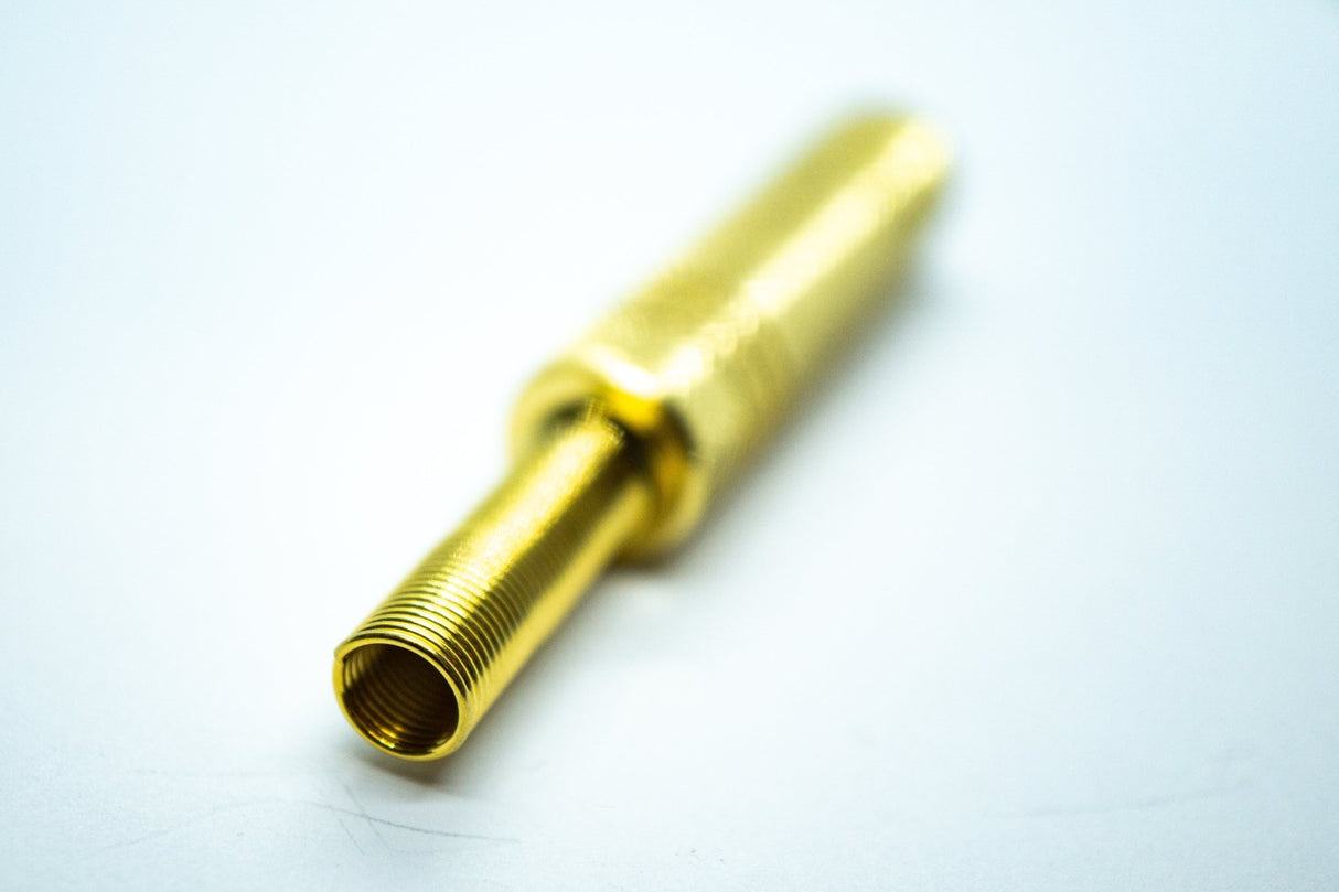 Female Cable End 6.35mm (Gold) - WM Guitars