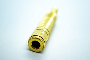 Female Cable End 6.35mm (Gold) - WM Guitars