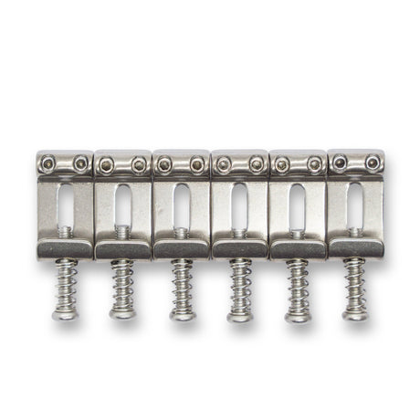 Folded Titanium Saddles (Various String Spacings) - Parts - WM Guitars