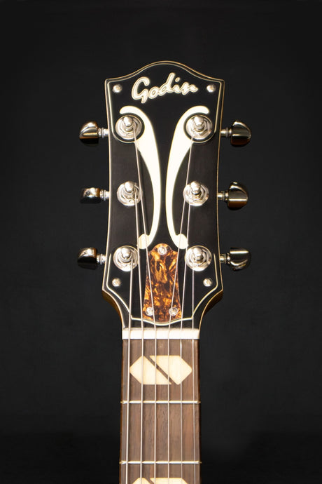 Godin 5th Avenue Jumbo P90 Hollow Body Guitar Harvest Gold - Hollow Body - Godin